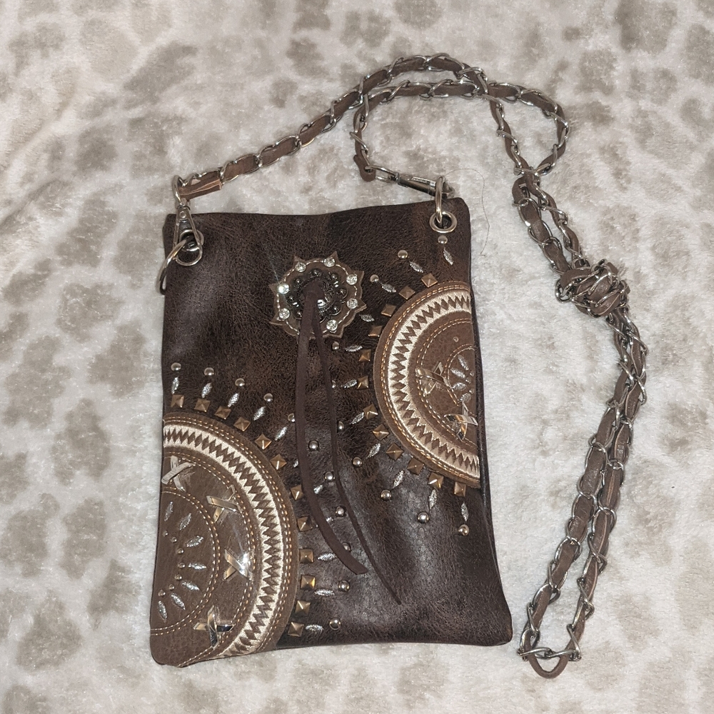 Brown Leather Crossbody